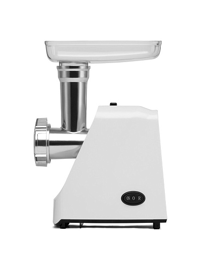 Мясорубка электрическая Polaris, PMG 1852 Rus, 1800 Вт, реверс, 2 кг/мин, пластик, 2 насадки, белая