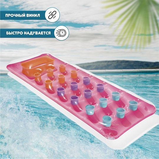 Матрас для плавания 188х71 см, Bestway, Fashion Animals, 43040, Лаундж, в ассортименте