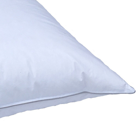 Подушка 50 х 70 см, пух 40%, микроволокно 60%, Найс, чехол тик, 70% хлопок 30% полиэстер, кант, средняя, Бел-Поль, ПУСЛТн-57