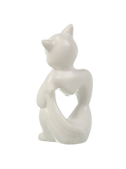 Фигурка декоративная керамика, Кошечка, 6.5х6.5х13.5 см, Y4-9107