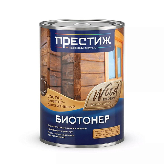 Пропитка Престиж, Биотонер, для дерева, тик, 0.9 л