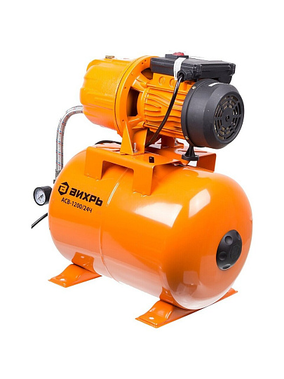 Насосная станция Вихрь, 1200 Вт, глубина погружения 9 м, максимальный напор 45 м, 4.2 м³/ч, АСВ-1200/24Ч