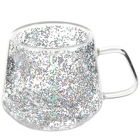 Кружка стекло, 200 мл, двойные стенки, Y6-10115