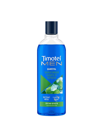 Шампунь Timotei, Men Мята+Чайное дерево, против перхоти, для мужчин, 400 мл