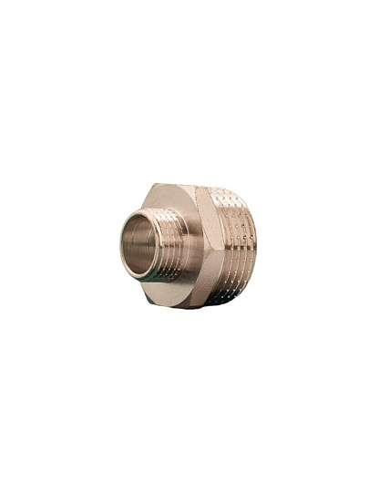 Бочонок 3/4"х1/2", ш-ш, латунь, наружный/наружный, переходной, РМС, 07НН-20х15