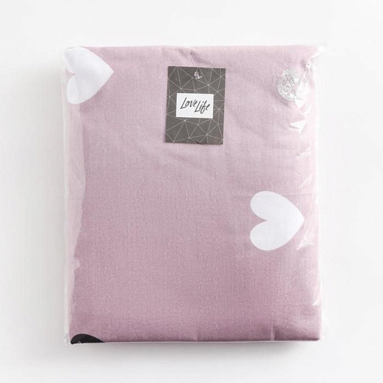 Простыня на резинке LoveLife 180*200*25см, "Нежность", 100% хлопок, сатин, 125г/м² 6881698