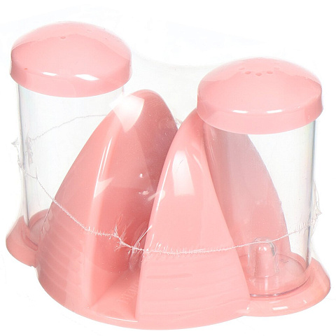 Набор для специй пластик, 3 шт, нежно-розовый, Berossi, Cake, ИК 40463000