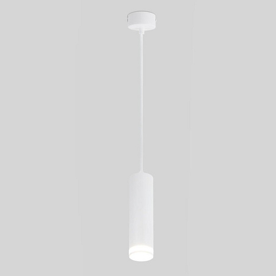 Светильник подвесной General Lighting Systems, Башня, 50 Вт, GU10, на 1 лампочку, IP20, d5.5х20 см, белый, 661842