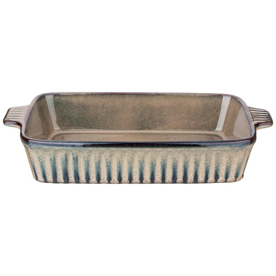Форма для запекания керамика, 21.5х37х7 см, 2.7 л, прямоугольная, Agness, Reactive Beige, 780-102