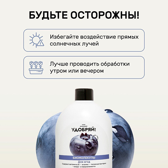 Удобрение Биомолекулы, для ягод, 400 мл, Удобряй
