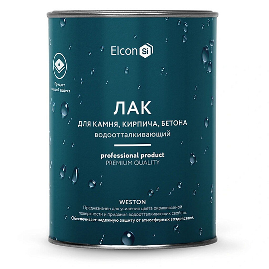Лак Elcon, Weston, 00-00002947, по камню, водно-дисперсионный, для внутренних и наружных работ, 0.9 л
