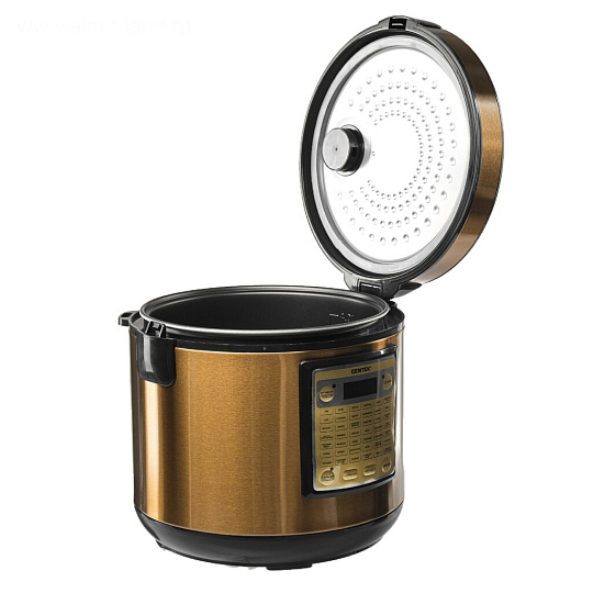 Мультиварка Centek, CT-1495, 42 программы, 5 л, 900 Вт, тефлоновое покрытие чаши, антипригарное покрытие, черная