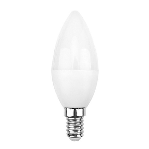Лампа светодиодная E14, 7.5 Вт, 60 Вт, свеча, 4000 К, свет нейтральный белый, Rexant, CN37