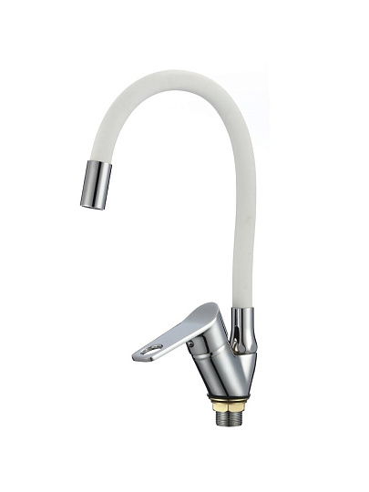 Смеситель для кухни, РМС, гибкий излив, с картриджем, SL137W-016F