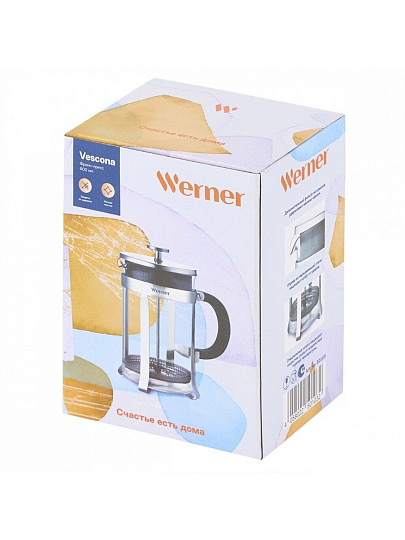 Френч-пресс 0.6 л, нержавеющая сталь, Werner, Vescona, 501031