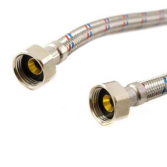 Подводка для воды 1/2"х1.8 м, г-г, сталь, ELKA