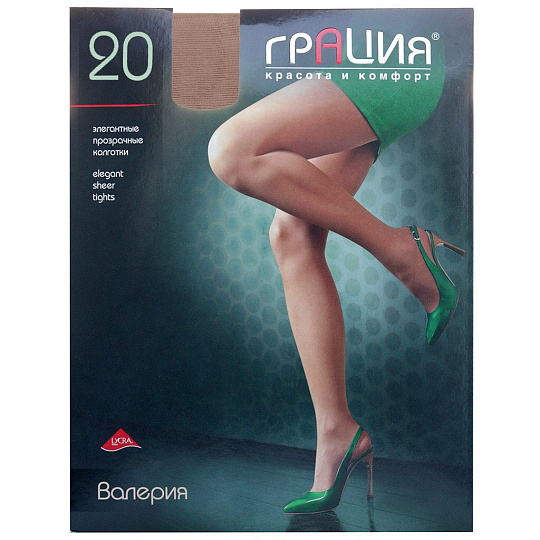 Колготки Грация, Валерия, 20 DEN, р. 2, загар