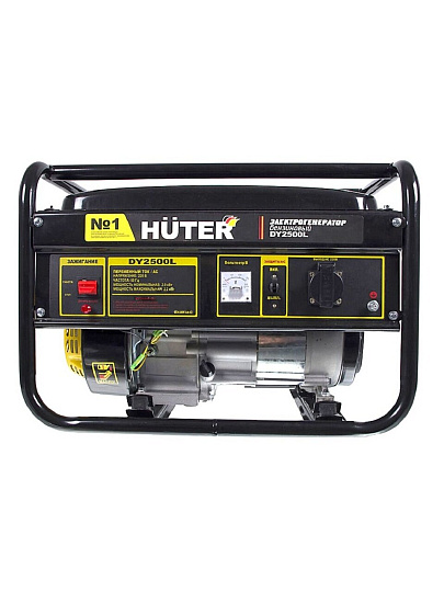 Генератор бензиновый, Huter, DY2500L, 2 кВт, четырехтактный, 7 л.с., 16 А, выход 12 В, 64/1/3