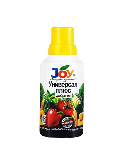 Удобрение Универсал-плюс, органоминеральное, жидкость, 330 мл, Joy