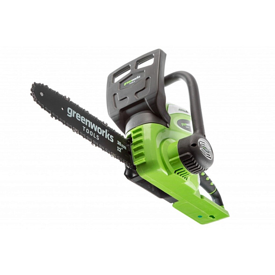 Пила цепная электрическая, аккумуляторная, Greenworks, 40 Вт, длина шины 30 см, шаг цепи 3/8 дюйм, 45 звеньев, G40CS30K4