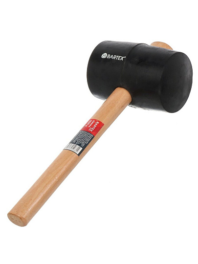 Киянка 1300 г, резина, рукоятка дерево, Bartex, Евро