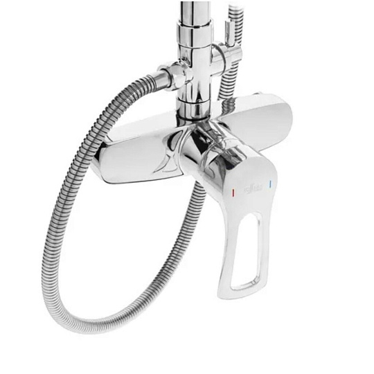 Смеситель для душа, Rossinka, Тропический дождь, с картриджем, хром, T40-45