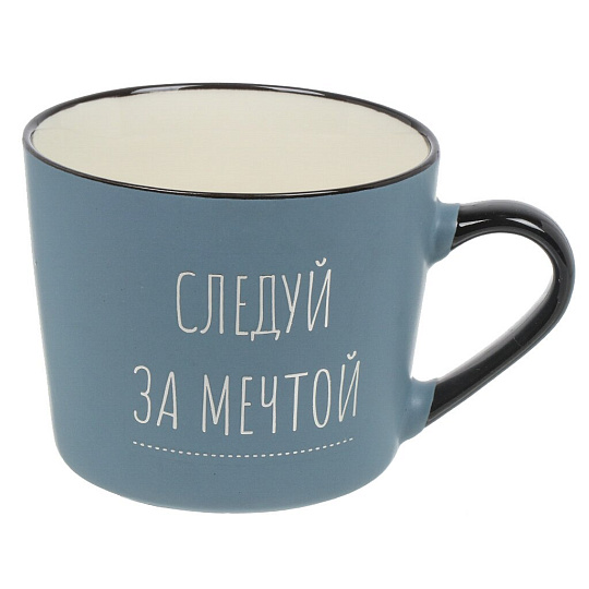 Кружка керамика, 4 шт, 440 мл, Мечты, Daniks, BR404/4658