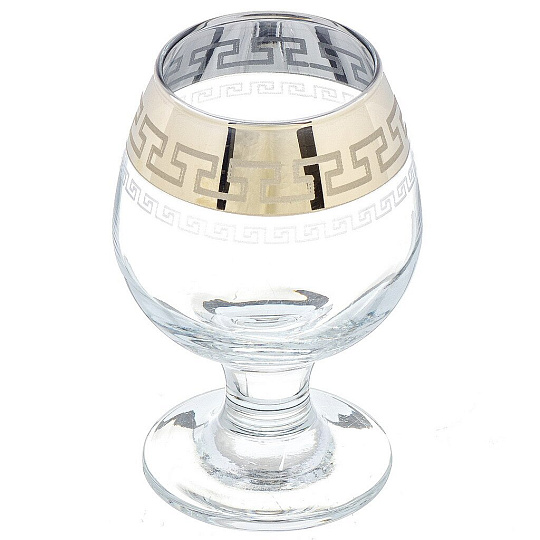 Набор для спиртного 18 предметов, стекло, бокал для шампанского 170 мл 6 шт, бокал для вина 250 мл 6 шт, стопка 50 мл 6 шт, Гиггласс, Нэро, GN1687+44483+1022