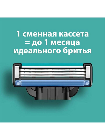 Станок для бритья Gillette, Mach3, для мужчин, 5 сменных кассет