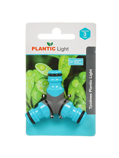 Тройник 3/4"-1/2", пластик, Plantic, Light, 39374-01