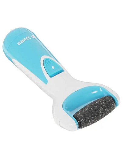 Пилка роликовая 20 см, 4 Вт, 2 насадки, щет, серо-голубой с белым, Delta, DL-0751