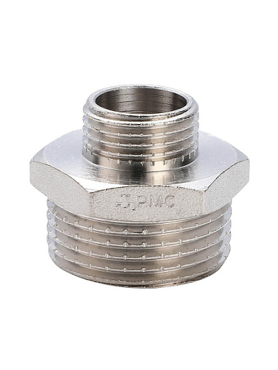 Бочонок 3/4"х1/2", ш-ш, латунь, наружный/наружный, переходной, РМС, 07НН-20х15