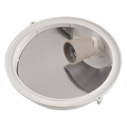 Светильник General Lighting Systems, НПП 03-100-005.03, 100 Вт, E27, на 1 лампочку, IP54, 21.2х21.2х10.4 см, без решетки, белый, 437847