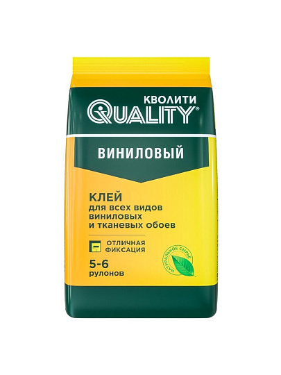 Клей для виниловых обоев, Quality, 200 г, 6-7 рулонов, пакет, 1100