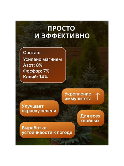 Удобрение для хвойных, с микроэлементами, 2.5 кг, Agros