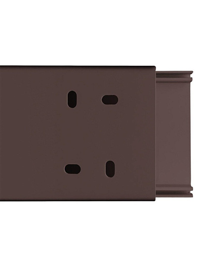 Кабель-канал пластик, 60х40 мм, 2 м, венге, TDM Electric, 3D, ЭКО, SQ0402-2409