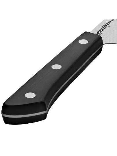 Нож кухонный Samura, Harakiri, для овощей, нержавеющая сталь, 9.9 см, рукоятка пластик, SHR-0011B/K