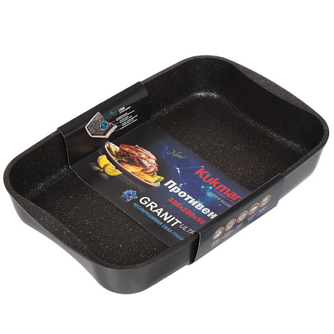 Форма для выпечки с антипригарным покрытием Kukmara Granit ultra blue пгг01а, 33.5х22х5.5 см