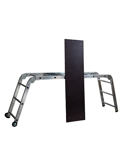 Подмости 1 секция, 6 ступеней, алюминий, 4.1 м, 150 кг, Alumet, SMS 363