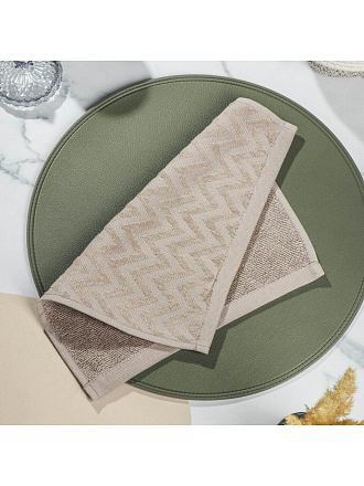 Полотенце кухонное махровое, 30х30 см, 450 г/м2, 100% хлопок, Silvano, Navy, коричневое, Узбекистан