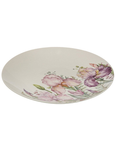 Тарелка обеденная, фарфор, 27 см, круглая, Irises, Lefard, 425-138