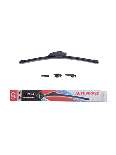 Щетка стеклоочистителя Autovirazh, бескаркасная, 14"/35 см, AV-155Y, AV-001415