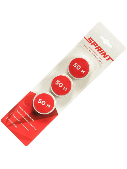 Нить сантехническая 3 шт, 50 м, Sprint, блистер, 61014