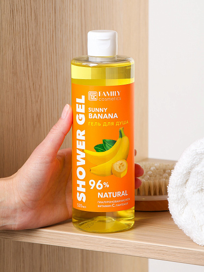 Гель для душа Family Cosmetics, Fresh Flesh, Солнечный банан, 520 мл
