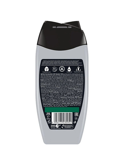 Гель для душа Palmolive, 3в1, для мужчин, 250 мл
