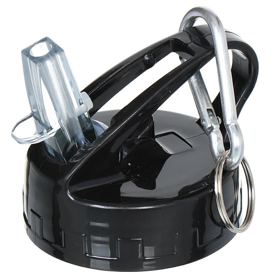 Термобутылка нержавеющая сталь, 0.5 л, узкая горловина, Daniks, колба нержавеющая сталь, для спорта, черная, SL-50YE-419C