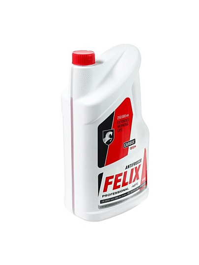 Антифриз Felix, ТС-40, G12, 5 кг, красный, Carbox
