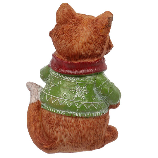 Фигурка декоративная полистоун, Лиса, 10х14.5 см, Y4-9793