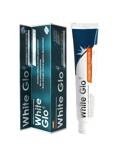 Зубная паста White Glo, Отбеливающая с пробиотиками, 100 г