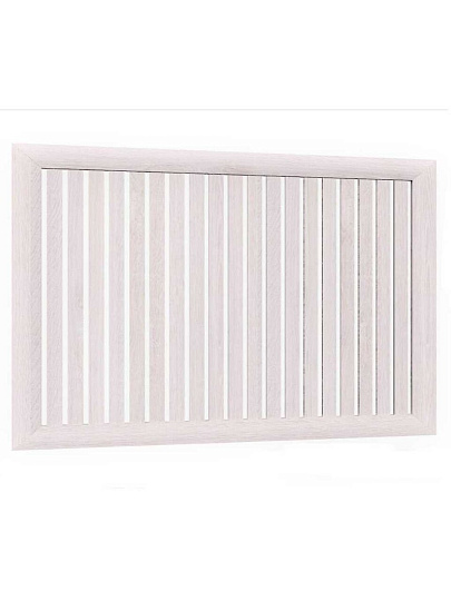 Экран для радиатора, МДФ, 1200х600 мм, ясень белый, реечный, Стильный Дом